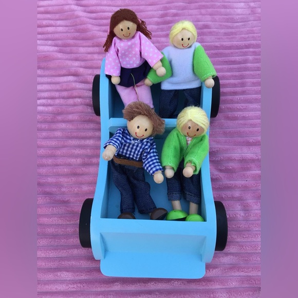 Melissa & Doug Toys Melissa Doug Road Trip Wooden Toy Car And 4
